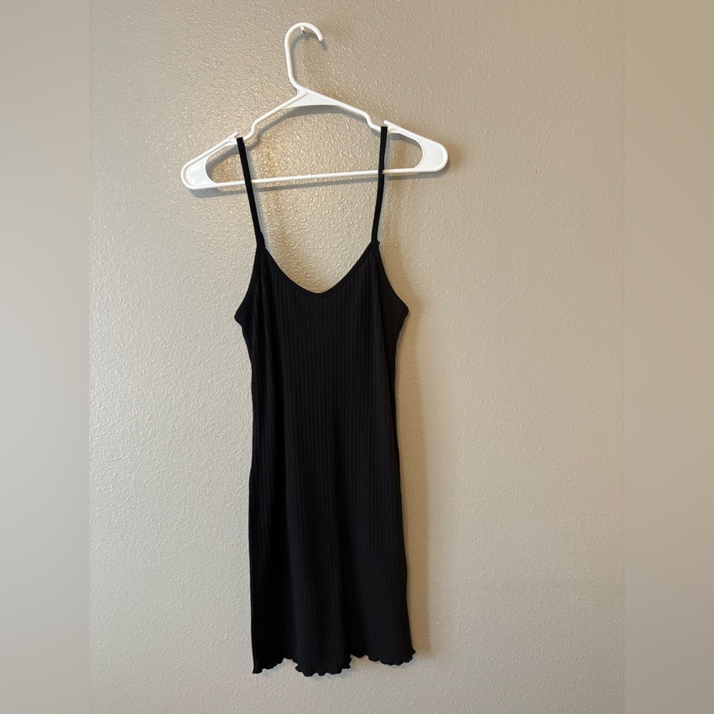 Forever 21 Ribbed Black Blouse
